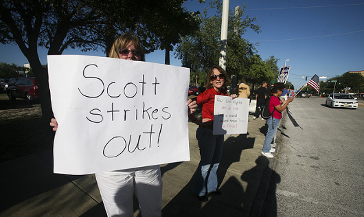 scott strikes out
