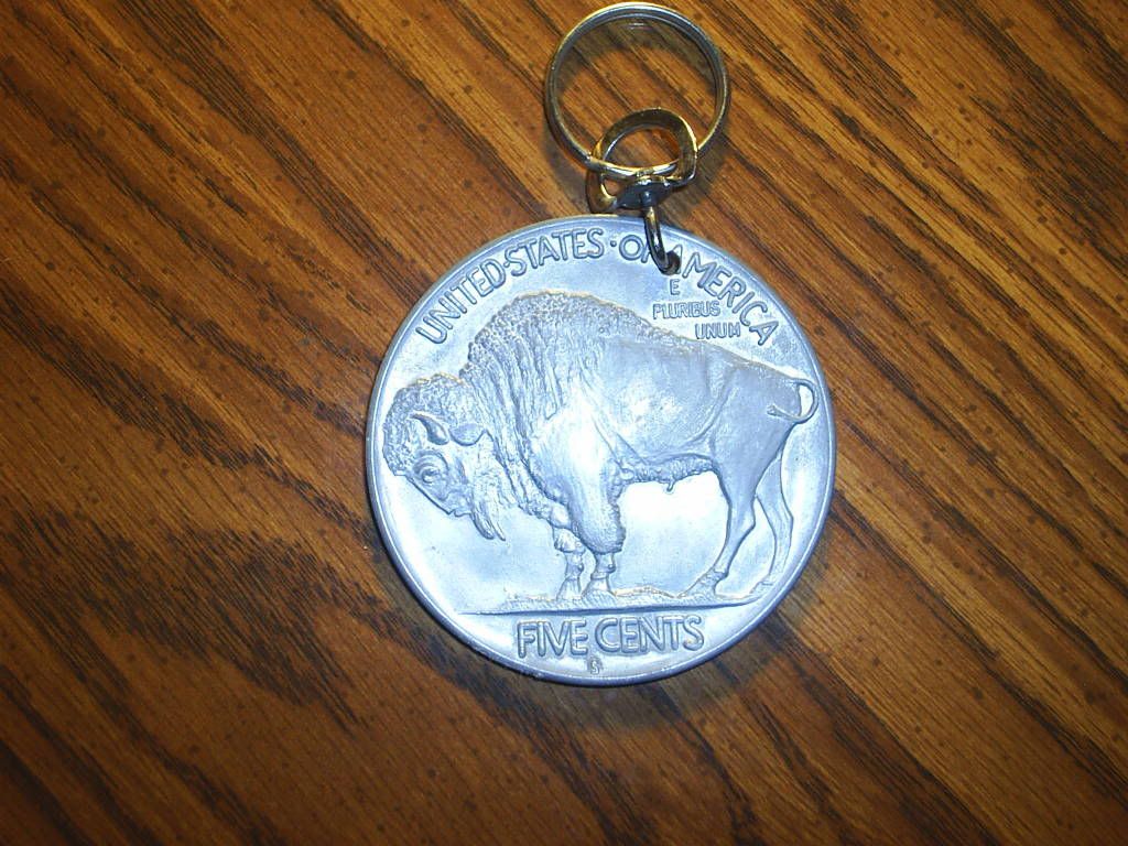 Key ring $0.05 buffalo enlarged