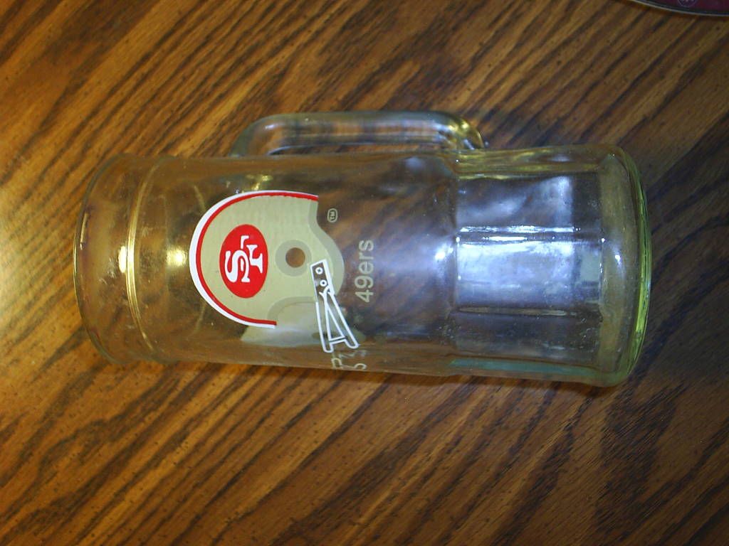 49er's glass mug