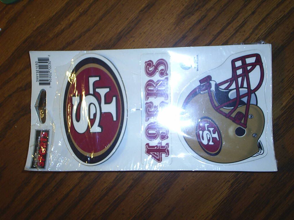 49er's stickers