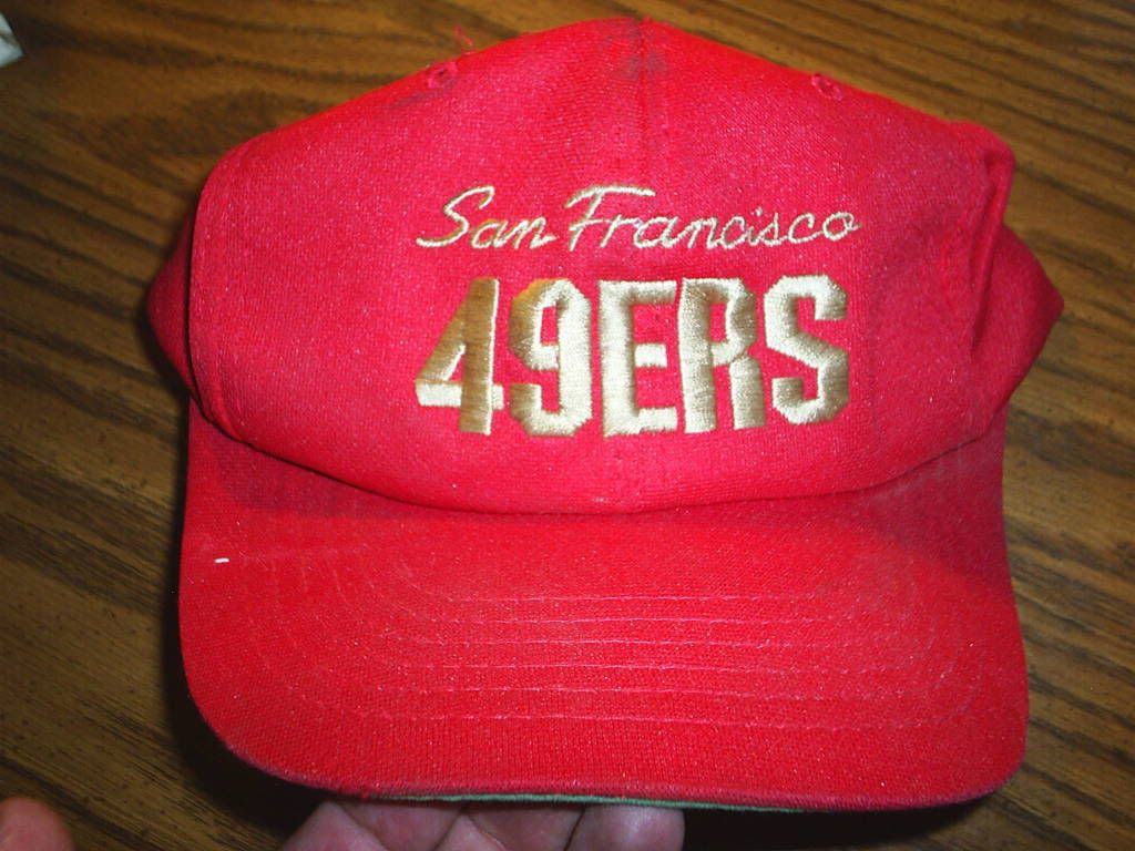Red 49er's cap