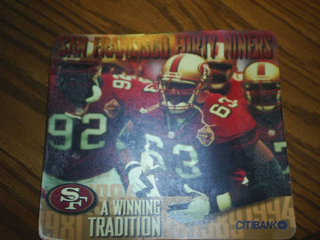 49ers mouse pad