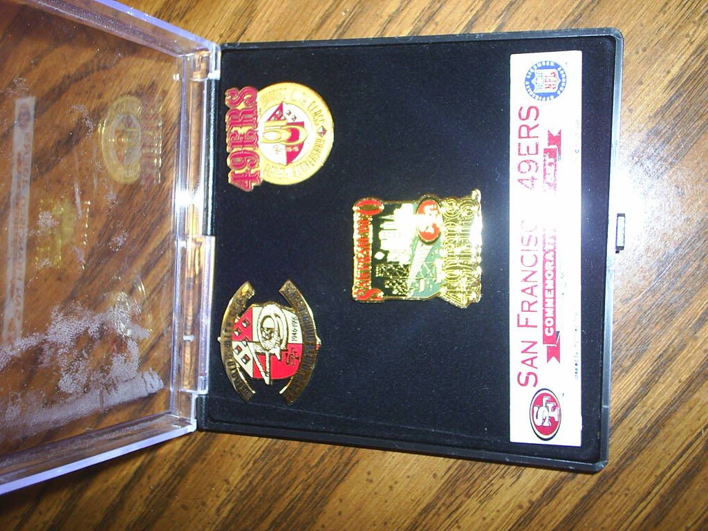 SF 49er\'s Commemorative pin set