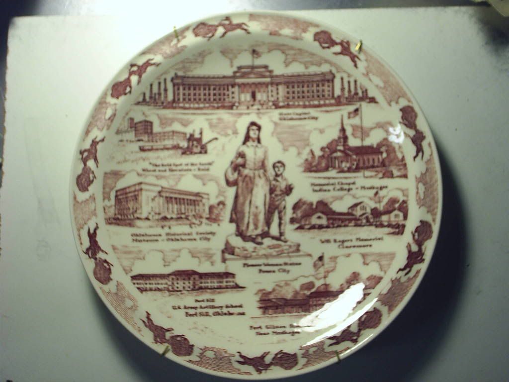 Large Oklahoma Wall Decorative Plate