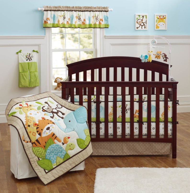Baby Bedding Crib Cot Quilt Set NEW 8pcs Quilt Bumper Sheet Dust