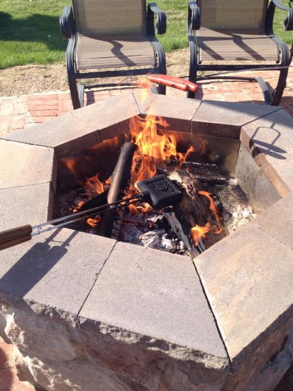 Breaking in the fire pit.   First mountain pie of the season :) photo 946906_10200449927903972_2106967891_n.jpg
