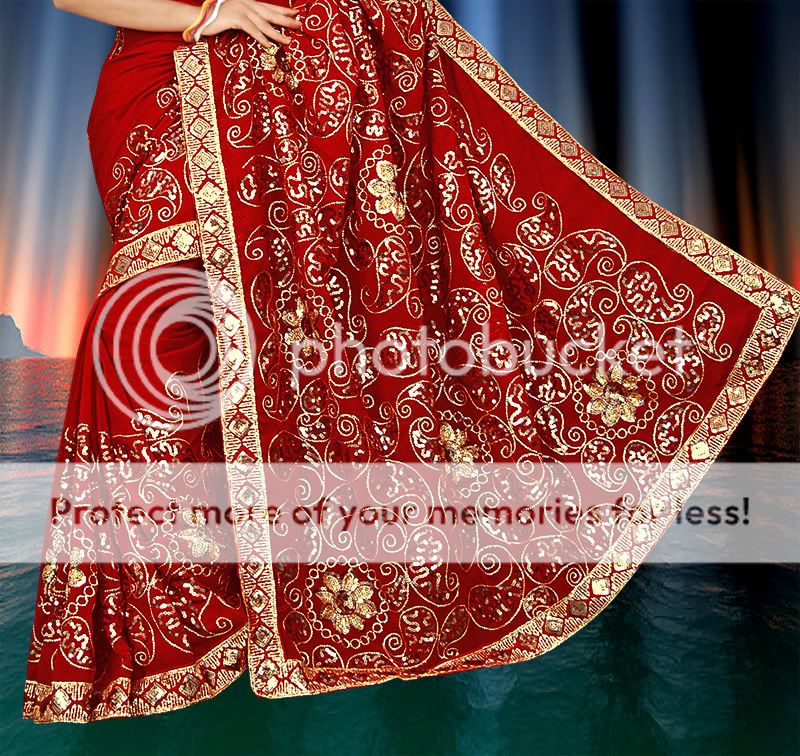 Note The actual Sari/Saree is more Beautiful than the pictures .